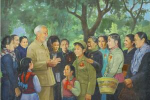 Triển lãm 60 tác phẩm “Hồ Chí Minh trong nghệ thuật tạo hình”