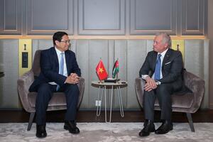 Thủ tướng Phạm Minh Chính hội kiến Quốc vương Jordan Abdullah II bin Al-Hussein