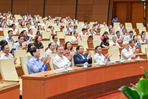 Nghị quyết sửa đổi Hiến pháp được thông qua với 470 đại biểu tán thành tuyệt đối