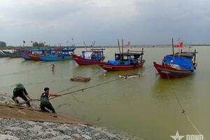 Hà Tĩnh: Tất cả tàu, thuyền đã nắm được thông tin bão số 3 và tìm nơi tránh trú