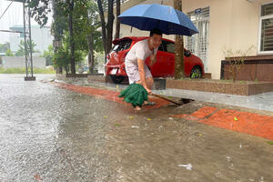 Bão số 3 gây mưa lớn tại Thanh Hóa, gió bắt đầu giật mạnh