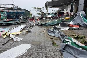 Hà Tĩnh: Khu du lịch Thiên Cầm tan hoang sau khi bão số 5 quần thảo