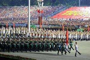 Lộ trình của các khối diễu binh, diễu hành trong Tổng duyệt Lễ diễu binh, diễu hành A80