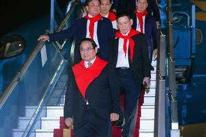 Thủ tướng Phạm Minh Chính về tới Hà Nội, kết thúc tốt đẹp chuyến công tác tại Trung Quốc