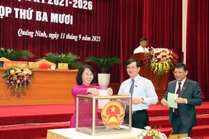 Ông Nguyễn Đức Thành được bầu làm Phó chủ tịch HĐND tỉnh Quảng Ninh