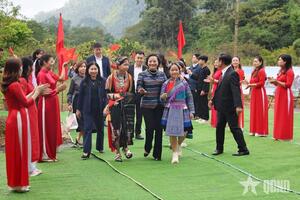 Phó thủ tướng Phạm Thị Thanh Trà dự Lễ khởi công xây dựng 4 trường phổ thông nội trú liên cấp tại Lào Cai