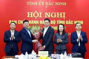 Đồng chí Trần Huy Phương được bầu giữ chức Phó bí thư Tỉnh ủy Bắc Ninh