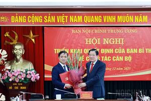 Ban Bí thư bổ nhiệm đồng chí Nguyễn Xuân Trường giữ chức Phó trưởng ban Nội chính Trung ương