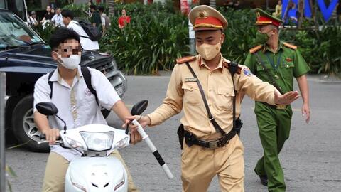 Hà Nội: Xử lý các trường hợp học sinh vi phạm an toàn giao thông