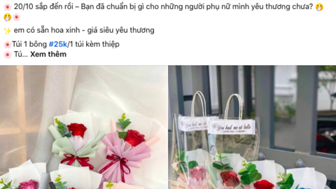 Thị trường quà tặng 'giao tận nơi' dịp 20/10 bắt đầu sôi động