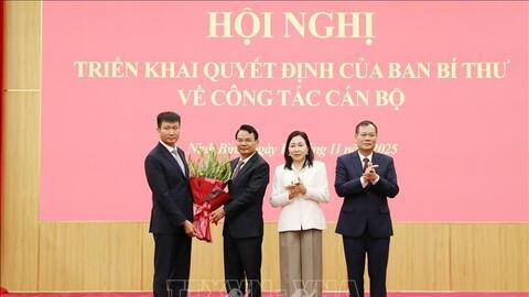 Đồng chí Trần Huy Tuấn được điều động, chỉ định giữ chức Phó bí thư Tỉnh ủy Ninh Bình