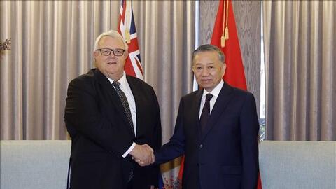 Tổng Bí thư, Chủ tịch nước Tô Lâm hội kiến Chủ tịch Quốc hội New Zealand Gerry Brownlee