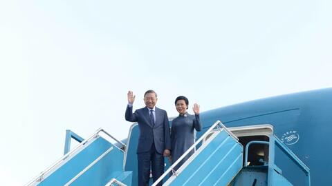 Tổng Bí thư, Chủ tịch nước Tô Lâm cùng phu nhân lên đường thăm Liên bang Nga, thăm Cộng hòa Pháp và dự Hội nghị thượng đỉnh Không gian vũ trụ