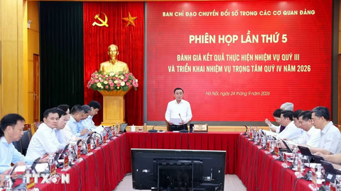 Thường trực Ban Bí thư Trần Cẩm Tú chủ trì Phiên họp Ban chỉ đạo chuyển đổi số trong các cơ quan Đảng