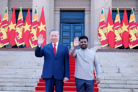 Lễ đón Tổng Bí thư, Chủ tịch nước Tô Lâm thăm cấp Nhà nước Sri Lanka