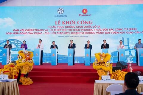 Chủ tịch Quốc hội Trần Thanh Mẫn dự lễ khởi công Dự án mở rộng quốc lộ 1A