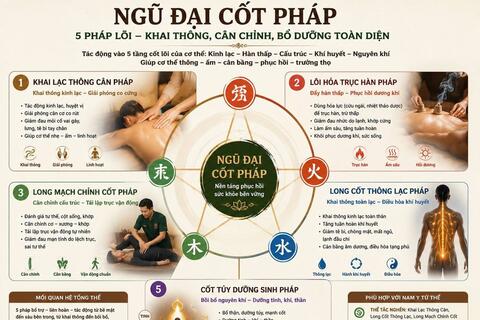Phục hồi cơ thể hiện đại từ năm liệu pháp
