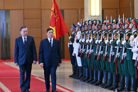 Tổng Bí thư, Chủ tịch nước Tô Lâm chủ trì lễ đón Nhà vua Thái Lan thăm cấp nhà nước tới Việt Nam