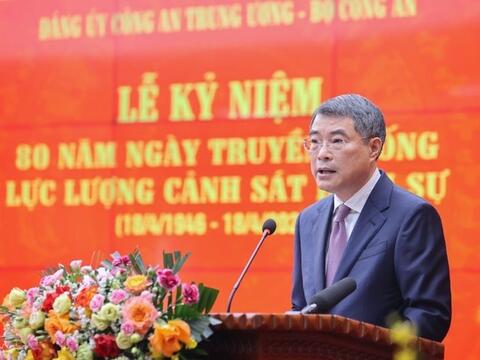 Thủ tướng Lê Minh Hưng: Cảnh sát hình sự luôn vì nước quên thân, vì dân phục vụ