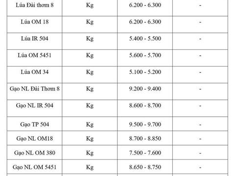 Giá lúa gạo hôm nay ngày 10/5, tuần qua: Gạo xuất khẩu, lúa tươi tăng