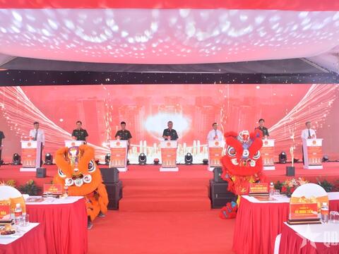 Thượng tướng Nguyễn Quang Ngọc dự lễ khởi công nhà ở xã hội cho LLVT tại Khánh Hòa