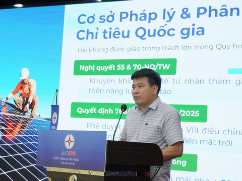 Điện lực Hải Phòng thúc đẩy phát triển điện mặt trời mái nhà