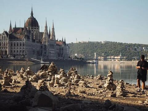 Mực nước sông Danube thấp kỷ lục