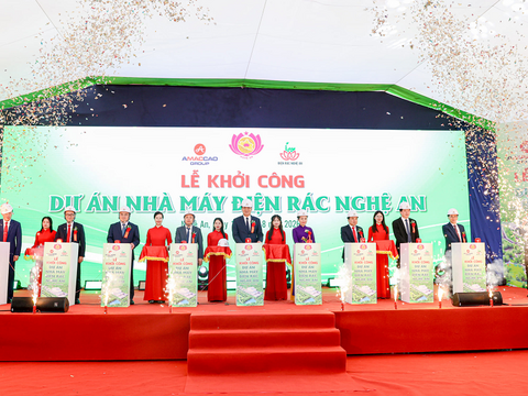 Khởi công dự án Nhà máy điện rác Nghệ An