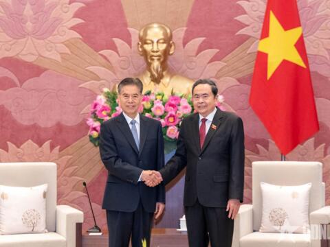 Chủ tịch Quốc hội Trần Thanh Mẫn tiếp đoàn đại biểu Ủy ban Tài chính và Kinh tế Nhân đại toàn quốc Trung Quốc