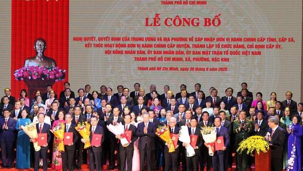 Công bố bộ máy lãnh đạo mới của TP. Hồ Chí Minh sau sáp nhập