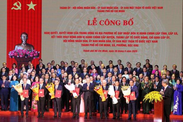 Công bố bộ máy lãnh đạo mới của TP. Hồ Chí Minh sau sáp nhập