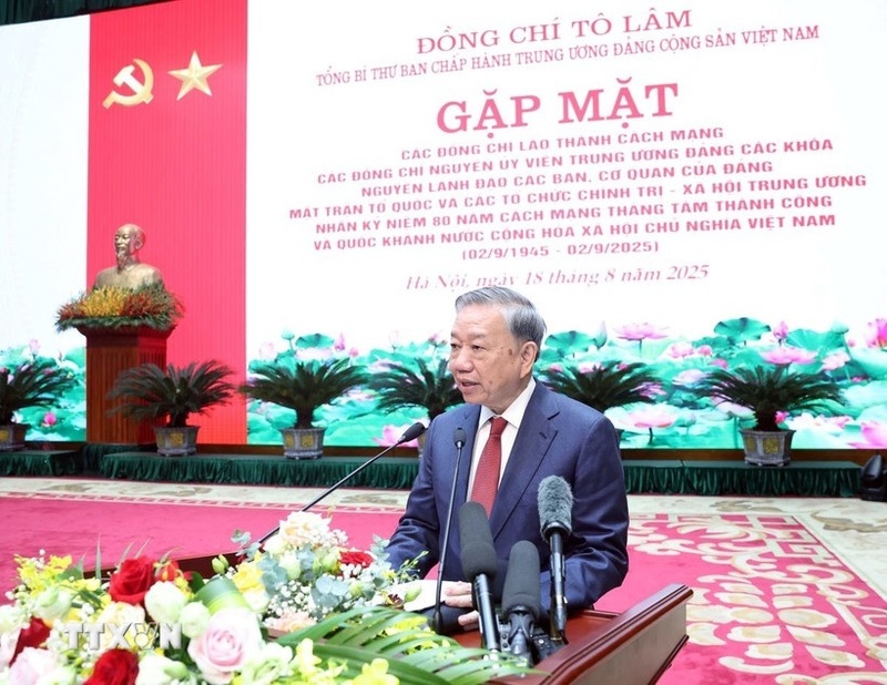 Tổng Bí thư Tô Lâm phát biểu. Ảnh: Thống Nhất/TTXVN