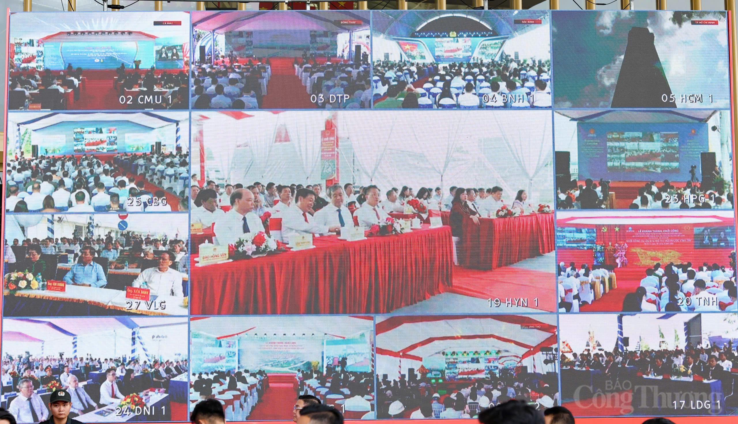 Lễ khởi công, khánh thành đồng thời 250 công trình, dự án được truyền hình trực tiếp, kết nối với các điểm cầu trên cả nước