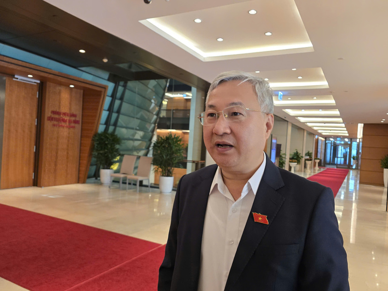 Đại biểu Trần Văn Lâm - đoàn Bắc Ninh. Ảnh: Thu Hường