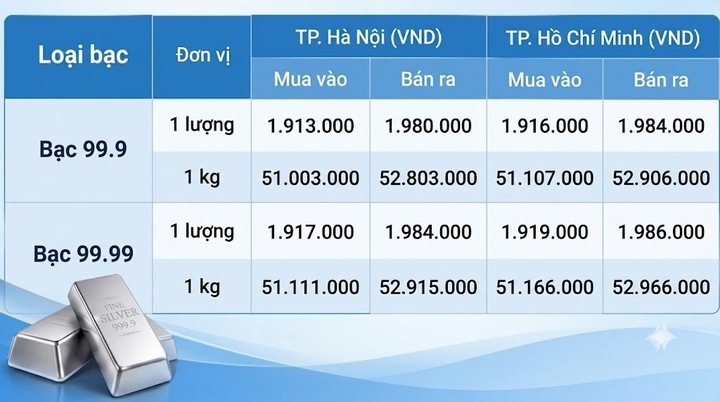 Giá bạc hôm nay 13/9/2026: Biến động không ngừng - 1
