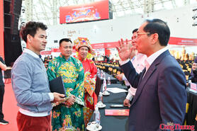 Phó Thủ tướng Bùi Thanh Sơn dự tổng duyệt Lễ bế mạc Hội chợ Mùa Xuân