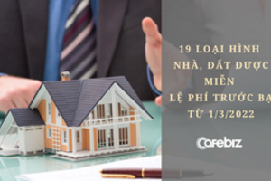 Từ 1/3, nhà đất nhận thừa kế, bồi thường và nhiều hình bất động sản sẽ được miễn lệ phí trước bạ!