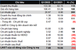 Lợi nhuận quý 1 của ABT giảm 54%