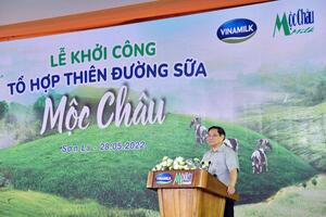 Mộc Châu Milk và Vinamilk ra mắt và khởi công dự án Tổ hợp thiên đường sữa Mộc Châu