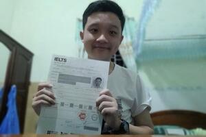 Không học thêm, nam sinh Bình Định đạt 8.0 IELTS trong lần thi đầu tiên