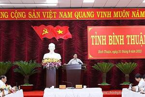 Thủ tướng Phạm Minh Chính: 5 nhóm giải pháp để Bình Thuận phát triển xanh, nhanh, bền vững