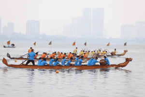 Sôi động Giải Bơi chải Thuyền rồng Hà Nội mở rộng năm 2022