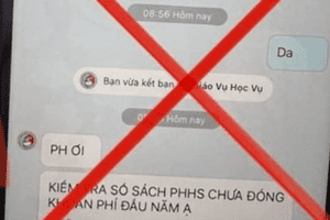 Công an TP Hồ Chí Minh cảnh báo phụ huynh về tin nhắn lừa đảo đóng tiền