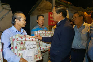 Phó Thủ tướng Lê Văn Thành kiểm tra công tác khắc phục hậu quả mưa lũ ở Quảng Trị