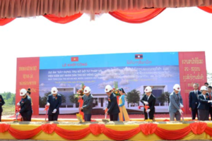 Khởi công Dự án xây dựng Trụ sở Sở Tư pháp và Viện Kiểm sát Thủ đô Viêng Chăn (Lào)