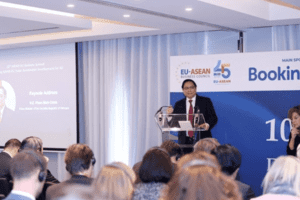 Thủ tướng Phạm Minh Chính đưa ra 5 thông điệp tại Hội nghị Thượng đỉnh Kinh doanh ASEAN-EU