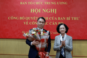 Bổ nhiệm tân Phó Trưởng Ban Tổ chức Trung ương