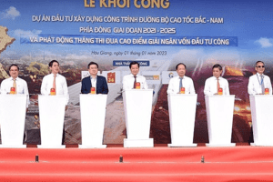 Phó Thủ tướng Lê Minh Khái dự Lễ khởi công dự án Cần Thơ - Hậu Giang, cao tốc Bắc - Nam