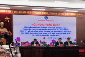 Hội nghị toàn quốc tổng kết công tác dân tộc năm 2022