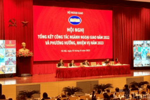 Hội nghị Tổng kết công tác ngành ngoại giao năm 2022 và triển khai phương hướng, nhiệm vụ năm 2023